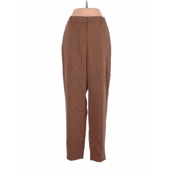 Brown Boyfriend High rise waist Slacks - Picture 1 of 3